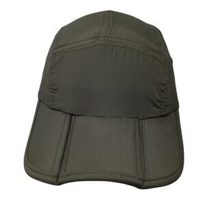 Fitkicks 5 Panel Cap Green One Size Adjustable Strap Vented Holes Blank